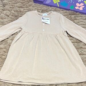 Charming Beige Kids Dress